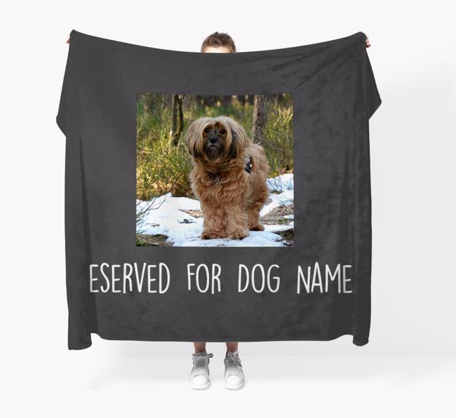 'Reserved for...' - Personalised {breedFullName} Throw Blanket